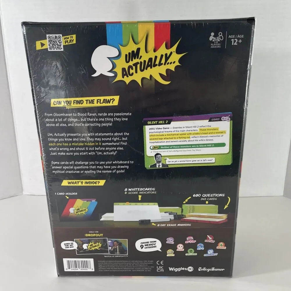 Um, Actually Deluxe Edition Board Game Based on The Dropout Game Show Sealed